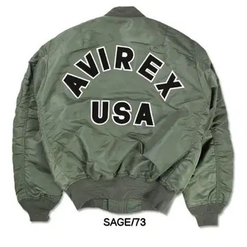 AVIREX MA-1 자켓 세이지 그린 L 사이즈