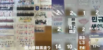 seventeen 세븐틴 티켓 반권 팜플렛 슬로건 fc 특전
