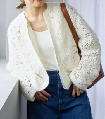 미사용 새상품 IENA 자수 레이스 자켓