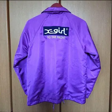 x-girl 보라색 점퍼