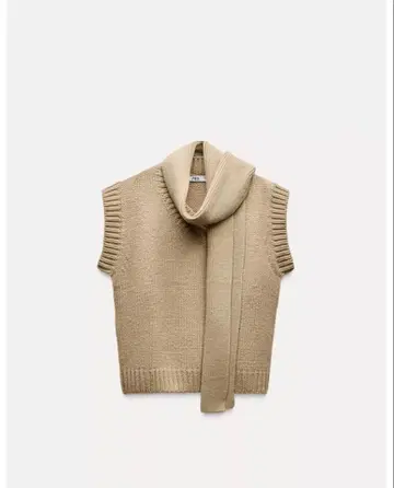 ZARA*자라*스카프 니트 베스트