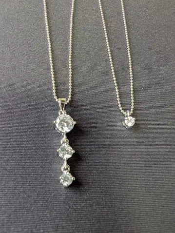 실버 목걸이 2세트