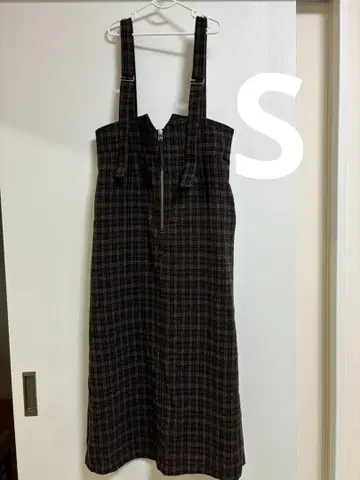 mil 키작은 mil by chiii 체크 점프 스커트 S