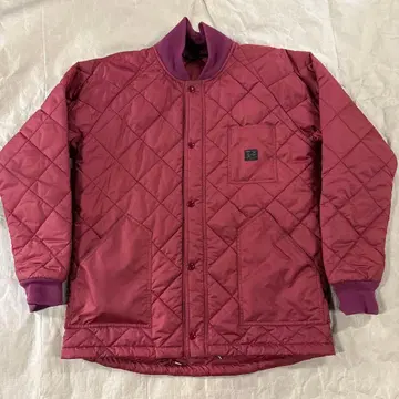 WEST RIDE 퀼팅 자켓 와인 레드