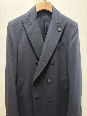 라르디니 캐시미어 100% 더블 체스터 코트 lardini 딸리아또레