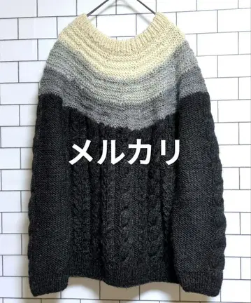 [ 프리 사이즈 ] 팰리시 네팔 니트 그라데이션