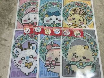 세븐일레븐 치이카와 A4 클리어 파일 전 6종 & 캔 미러 전 6종