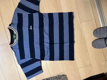 파랑과 블랙 스트라이프 T셔츠