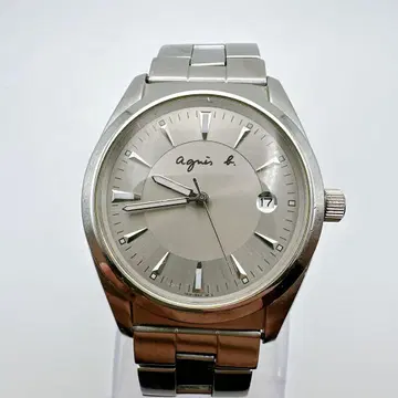 고품질 작동품 에네스베 여성용 남성용 손목시계 실버 데이트