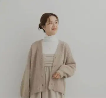 새상품급 어반 리서치 도어스 알파카 샤기 가디건