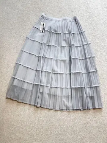 디노스 DAMAcollection 플리츠 롱 스커트 그레이