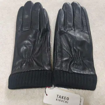 TAKEO KIKUCHI 블랙 가죽 장갑