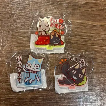 어디든지 함께 미니 아크릴 스탠드 3개 세트 토로 쿠로 소라