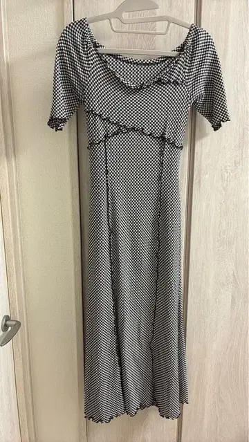 머큐리 듀오 원피스 체크