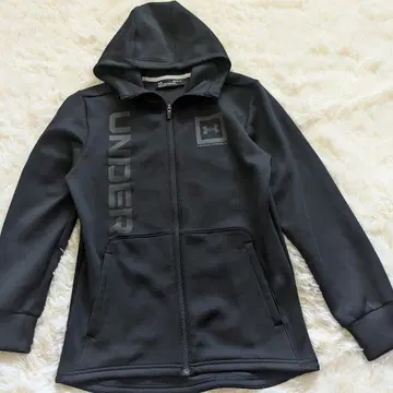 UNDER ARMOUR 후드 부착 자켓 남성용 블랙 M