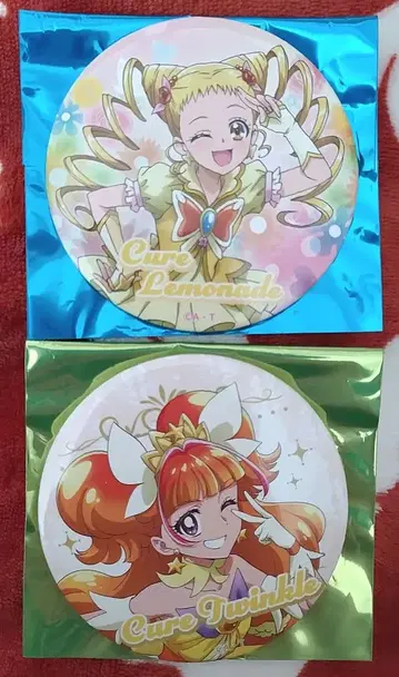 전 프리큐어전 캔뱃지 큐어 레모네이드 큐어 트윙클 세트