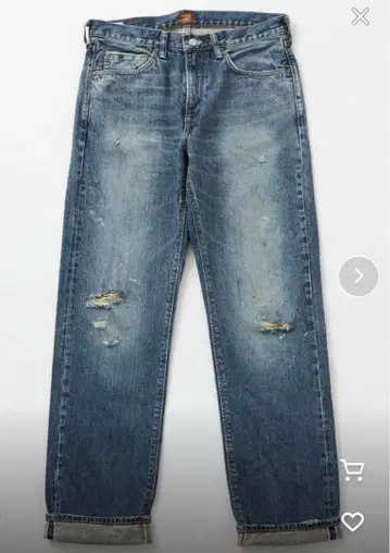 EDWIN 505ZX 빈티지 데님 팬츠 셀비지 일본제