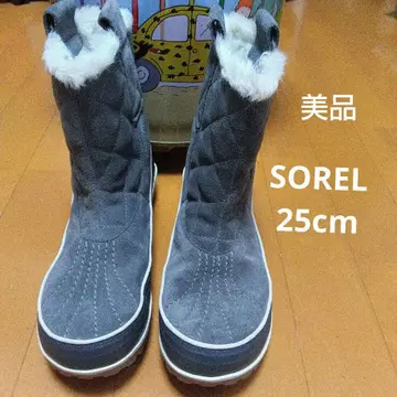 [ 새상품급 ] SOREL 그레이 퍼 포함 부츠