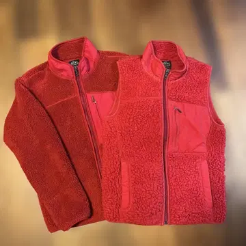 00s 유니클로 플리스 자켓 베스트 세트