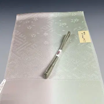 미사용 새상품 순수 실크 삼분 허리띠 오비 장식 천 2세트