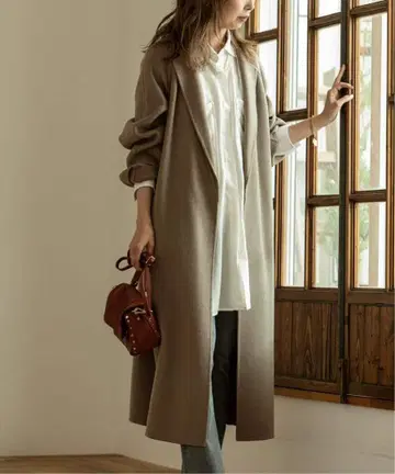 W/Ny 리버 롱 체스터 코트 노블