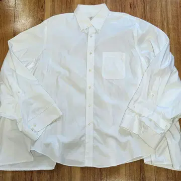 77circa 셔츠 화이트 오버 사이즈 재구축