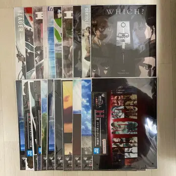 제일복권 진격의 거인 2 타이틀 클리어 포스터 전종 컴플리트 세트