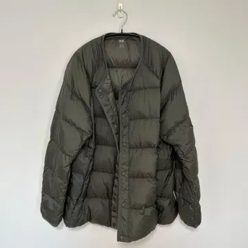 UNIQLO XL 올리브 그린 다운 자켓
