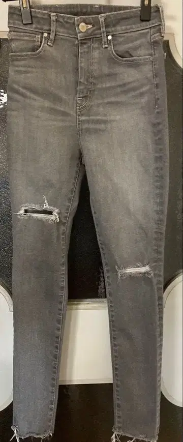 eimy istoire 데미지 가공 스키니 데님 24인치