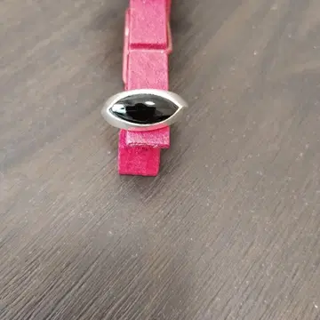 실버 블랙 오닉스 오벌 반지