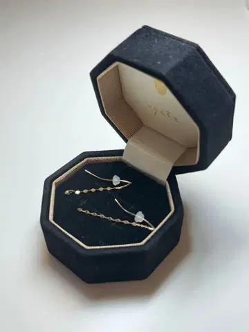 agete 골드 체인 귀걸이