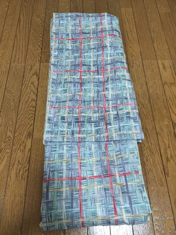 다색 격자 무늬 기모노