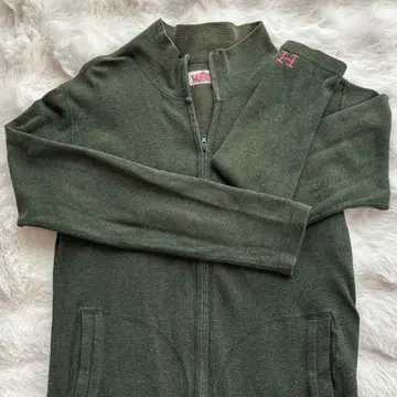 H.R.MARKET 스트레치 플라이스 더블 집업 가디건