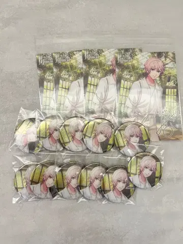 우타프리 헤븐 정원 캔뱃지 미카제 나기 특전 엽서