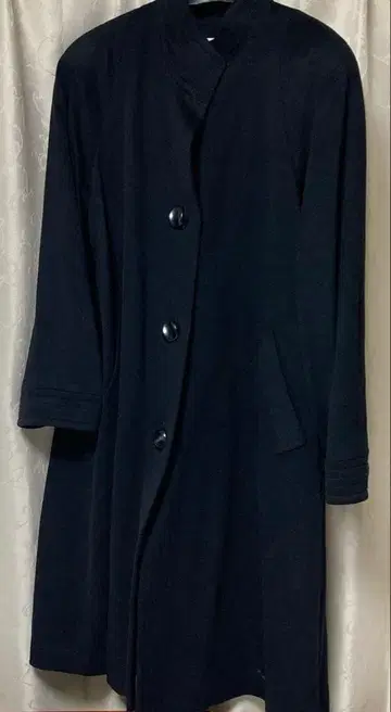 HUIT-MODE'S 롱 코트 다크 네이비