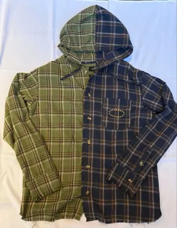 AFB 후드 부착 플란넬 셔츠 M 사이즈