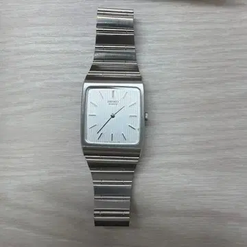 세이코 각형 쿼츠 7430-5610 희소 모델 작동하지 않음