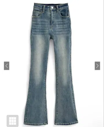 GRL 세미 플레어 데님 팬츠 cu508 블루