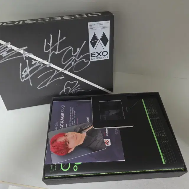 엑소 친필 싸인 앨범