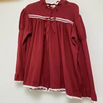 BABY THE STARS SHINE BRIGHT 토끼 귀 버건디 긴팔