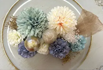 성인식 졸업식 시치고산 사전 촬영 머리 장식