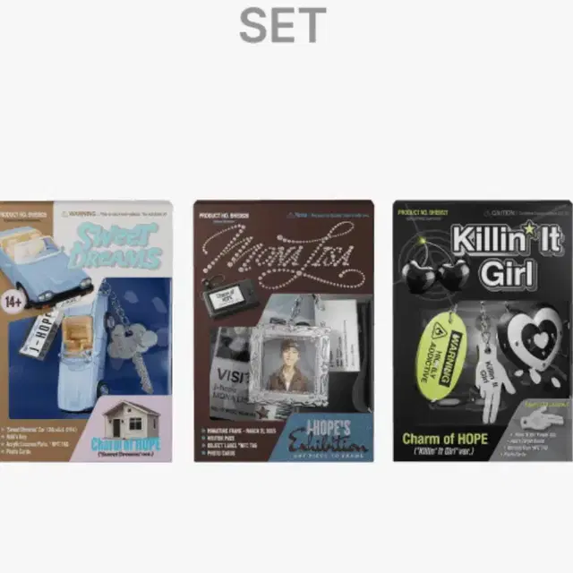 (미개봉)BTS 제이홉 CHARM OF HOPE 세트 (위버스 특전 포함