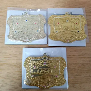 RIZIN 제일복권 챔피온 벨트 메탈 참 3개 묶음 판매