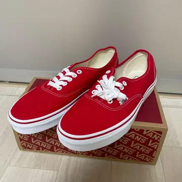 VANS 레드 스니커즈 로우컷