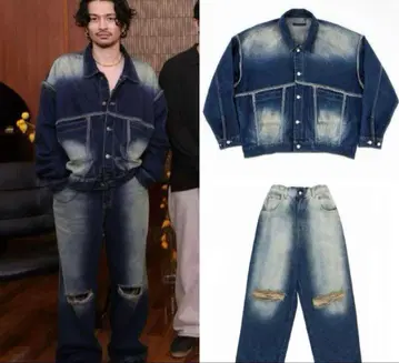 [ King Gnu 츠네타 다이키 착용 ] 데님 셋업