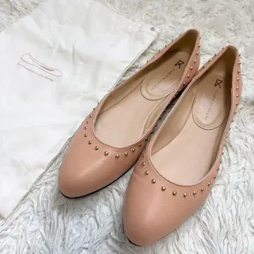 컨디션 최상 파비오 루스꼬니 디자인 펌프스 핑크 베이지 33,000