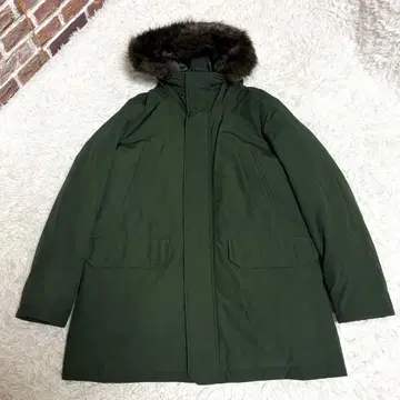 UNIQLO 울트라 웜 하이브리드 다운 코트 XL 남성용 카키