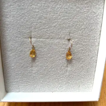 k10 각인 있음 물방울 모양 시트린