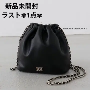 [ 미개봉 새상품 ] Darich DD 로고 드로스트 백 블랙 BLK