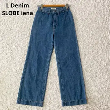 L Denim SLOBE iena 루즈 스트레이트 와이드 데님 팬츠